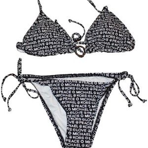 NWT Michael Kors Peace and Love Bikini Set